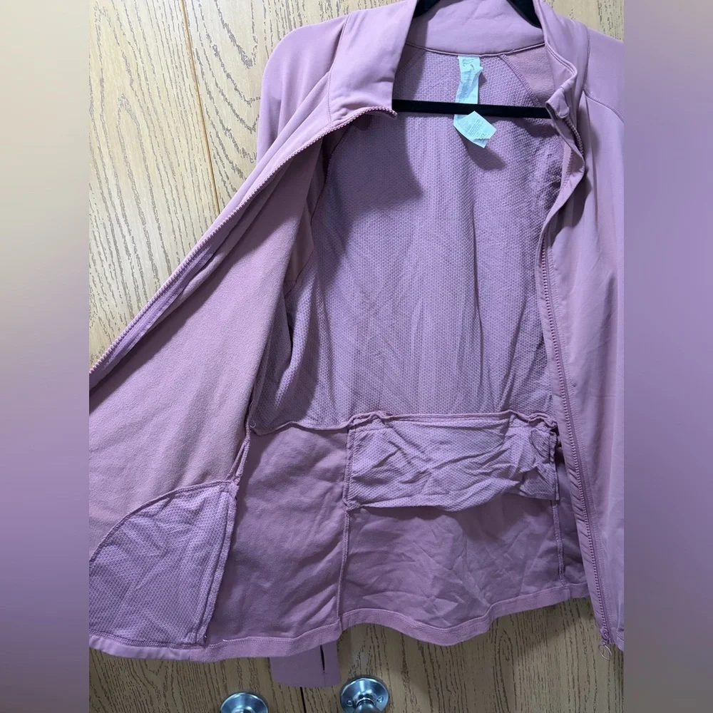 Fabletics Mauve Zip-Up Jacket - Picture 7 of 9
